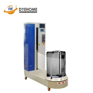 Airport Luggage Baggage Wrapper LP600F-L Automatic Airport Luggage Film Wrapping Machine With Scale