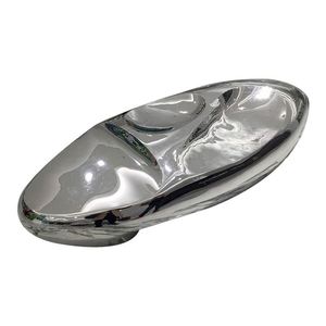 Sculpture d'athlète de plongée grandeur nature en acier inoxydable, design moderne, polie, abstraite, pour décoration extérieure de piscine et centre sportif - Product Image 5