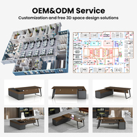 Arredamento per Ufficio Scrivania Postazione di Lavoro Design da CEO e Direttore Scrivania High Tech Esecutiva a L da Manager