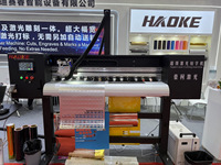 Impresora de Etiquetas de Alta Velocidad HAOKE de 150 W, Máquina de Corte Láser, Grosor de 2 mm, Compatible con Metal RF, Plotter de Grabado