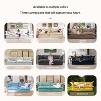 Europäisches Klassisches Designer-Sofa, Superweich, Breites Sofa, Weißer Leinenstoff, Tagesbett, Lounge-Sessel, Relaxsofa für Wohnzimmer
