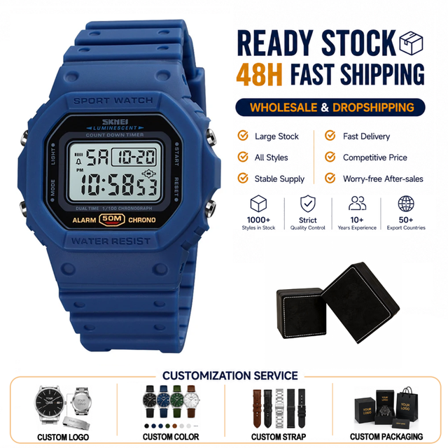 Hot Sale SKMEI 1628 Multi Functional Digital New Arrivals Watch Water Resistant Digital Wristwatch for Men