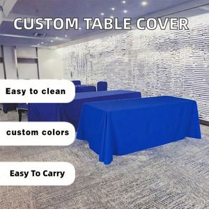 Housse de table publicitaire portable en polyester à impression numérique personnalisée pour conférences – Nappe haut de gamme - Product Image 2