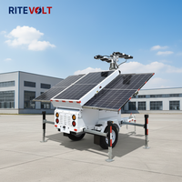 Tarımsal Yollar, Tema Parkları Kullanımı İçin Taşınabilir ve Mobil Güneş Enerjili Güvenlik Aydınlatma Treyleri - Ritevolt RST-3P