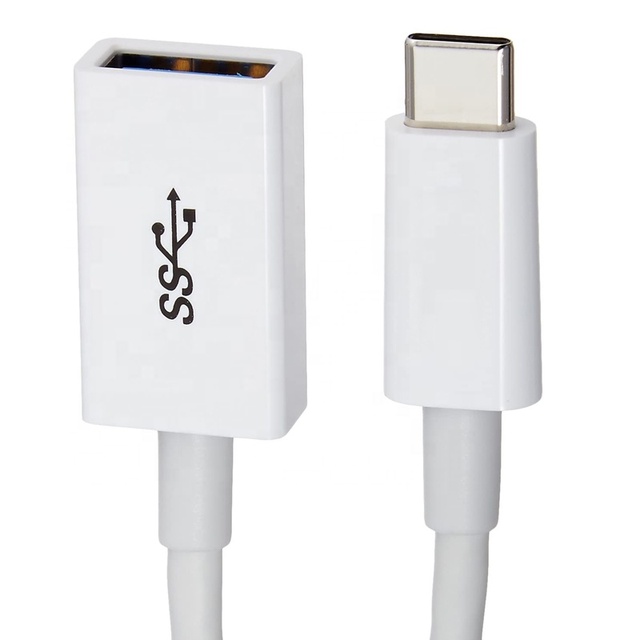Type-C 3.0 OTG Cable USB-C to USB 3.1 Female Connector Adapter with Pure Copper Conductor Braid Shielding for Computer/Earphone