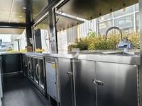 Conteneur de restauration rapide pour usage extérieur, café-bar, kiosque alimentaire à vendre