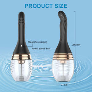 Automatische Elektrische Klysma Vagina & Anal Cleaner Douche Lamp Ontwerp Medisch <span class=keywords><strong>Rubber</strong></span> Gezondheidshygiëne Anale Seksspeeltje Klysma - Product Image 6