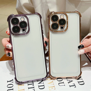เคสโทรศัพท์มือถือกันกระแทกแบบใสเคลือบไฟฟ้า PC สำหรับ <span class=keywords><strong>iPhone</strong></span> <span class=keywords><strong>XS</strong></span> 11 12 Pro 13 14 15 16 17ProMax จากโรงงาน - Product Image 2