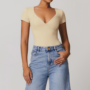 Liquidazione bella tuta Yoga posteriore stile europeo americano Casual corsa sport Fitness abbigliamento sportivo senza cambio di ritorno - Product Image 5