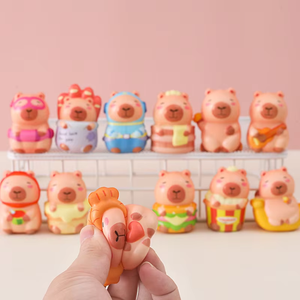 Capybara Plush Wet <b>Toy</b> Soft Cute Slow Rise Stress Relief <b>Desk</b> Decor Animal Figure Bulk Wholesale <b>Toys</b> - Product Image 6