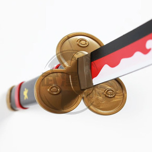 <span class=keywords><strong>Katana</strong></span> Roronoa Zoro <span class=keywords><strong>Enma</strong></span> en bois non affûté avec fourreau noir, accessoire de cosplay anime pour exposition - Product Image 4