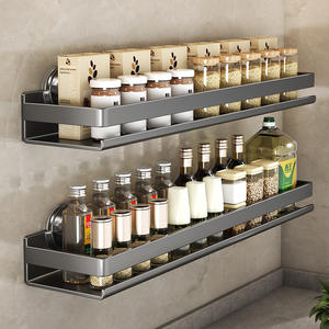 Étagère murale de salle de bain sans perçage, rectangulaire, durable, pour toilettes et balcon - Product Image 2