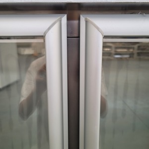 HOT SALE Edelstahl Commercial Upright 2 Glastür Gefrier schrank Aluminium tür Heavy Duty Support Rollen A Energie effizient - Product Image 2