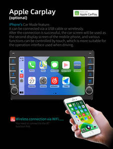 BQCC 9 "2 Din HD Quad Core IPS pantalla coche estéreo Android 13 Radio coche Multimedia Auto Carplay GPS WIFI BT FM Mirrorlink Player - Product Image 4