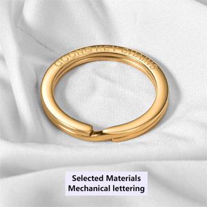 Móc Khóa Bằng Đồng Cổ Logo Trong Suốt Tùy Chỉnh Chữ Cái Cơ Học <span class=keywords><strong>316L</strong></span> Logo Trong Suốt Chống Trầy Xước Của Nhà Máy Móc Chìa Khóa 32Mm - Product Image 4