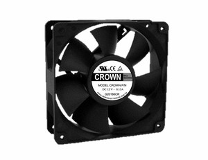 Ventilador axial de CC T1 Crown 12038 para refrigeración de lámparas electrónicas - Product Image 2