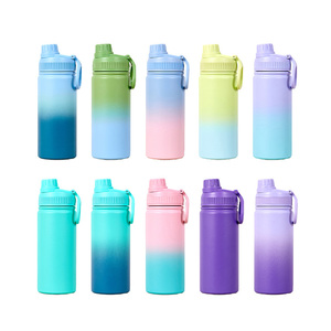portable 16oz/450ml water <b>bottle</b> for kids double wall stainless steel water <b>bottle</b> Gradient 16oz stainless steel water <b>bottle</b> - Product Image 1
