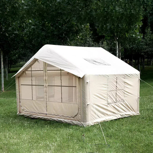 7.5m2 Inflatable Camping <b>Tent</b>, <b>Large</b> 3-4 Person Luxury Glamping <b>Tent</b>, Automatic Air Beam Oxford Cloth Outdoor Shelter - Product Image 1