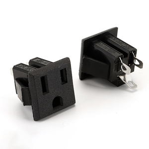 Mỹ 3 pin năng lượng hiệu quả ổ cắm tường 100V 250V 6A 10A màu đen tiêu thụ thấp AC cắm điện - Product Image 3