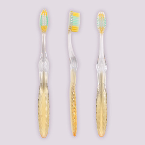 แปรงสีฟันแบบใส 19 ซม. ขนแปรงไนลอนนุ่ม สำหรับผู้ใหญ่ ใช้ในบ้าน - Product Image 1