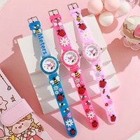 Nouvelle Montre à Quartz pour Enfants 2024, Joli Cadran Motif Petite Abeille en Silicone, Idéale pour la Décoration d'École Élémentaire