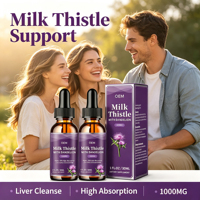 Gouttes liquides de Chardon-Marie et Pissenlit OEM 1000mg - Complément alimentaire à base de plantes, 30ml (1 fl oz), Marque privée disponible