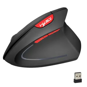 New Wireless Mouse 2.4 g vertical healthy mouse external battery 6d design computer office
