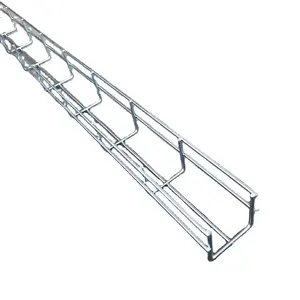Galvanized Steel HDG PC SS Wire Mesh Cable Tray Support with Cantilever Brackets with Cover with Connector