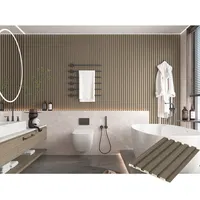 מלאכותי פנימי ליצור עץ תבואה מראה משטח חיפוי קירות מצופים פסיס גלי מרקם ציפוי אמבטיה pvc גיליון בריטניה