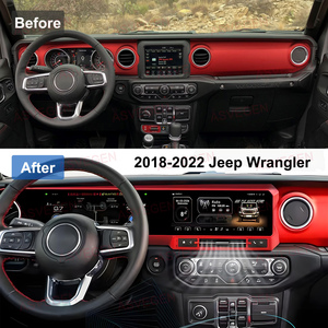 Autoradio Android 13 à double écran de 10,9 pouces, Jeep Wrangler JL 2016-2018, CarPlay sans fil, audio HD DSP, aide au recul, <span class=keywords><strong>carte</strong></span> <span class=keywords><strong>SD</strong></span> - Product Image 3