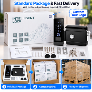 Cerradura Inteligente para Exteriores SINON, Cerradura para Puerta con Huella Digital y WiFi Tuya TTLock, Resistente al Agua, para Arabia Saudita y Emiratos Árabes Unidos - Product Image 3
