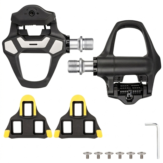 Super Lightweight Gewage Carbon Fiber Road Bike Pedals 3-Bearing Steel Spindle Self-Locking Clipless Pedal Cleat Parts Anti-Slip