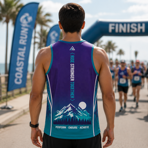 Custom <b>Running</b> <b>Singlet</b> Race Quick-Dry Tank Top Sports Triathlon Team Event Sublimation <b>Running</b> Marathon <b>Singlet</b> - Product Image 2
