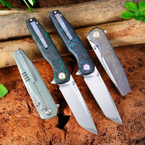 Couteau pliant tactique en alliage de titane/fibre de carbone VG-10 avec roulements à billes en céramique GT-T0071-<span class=keywords><strong>4</strong></span> - Product Image 4