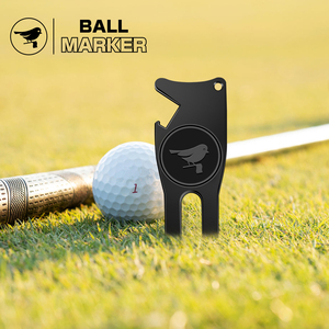 Outil de réparation de divots de golf 4-en-1 en alliage de zinc durable avec logo personnalisé, marqueur de balle magnétique et outil de nettoyage de club - Product Image 3