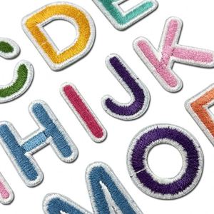 Patch brodé mini lettre coloré de haute qualité, 2,5 cm, thermocollant, motif mignon - Product Image 5