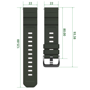 Correa de Reloj de Silicona de 22 mm para Huawei Watch GT6Pro GT6/GT4 5 4 <span class=keywords><strong>3</strong></span> 46 mm, Correa Deportiva Transpirable para <span class=keywords><strong>Amazfit</strong></span> Balance 2/<span class=keywords><strong>Bip</strong></span> 6 5 - Product Image 5