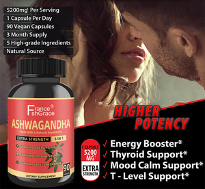 อาหารเสริมอัชวากันธาพรีเมียม ผสมขมิ้น ขิง พริกไทยดำ สำหรับผู้ใหญ่ ช่วยปรับปรุงการนอนหลับ แคปซูลอัชวากันธา - Product Image 4