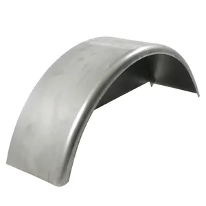 Single Axle Trailer Fender With Backing Plate - Steel - 13" To 14" Wheels