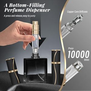 Bouteille d'atomiseur de <span class=keywords><strong>parfum</strong></span> de base en cuir de 10ml Spray rechargeable de luxe pour <span class=keywords><strong>Creed</strong></span> Dupes Travel Essential - Product Image 4