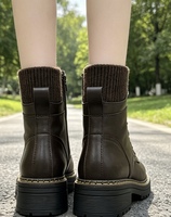 Chaussures de randonnée antidérapantes résistantes à lacets pour femmes, bottes à plateforme pour la marche et l'escalade