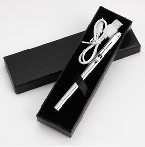 AL senter medis USB perawat lampu pena dengan pengukur murid penggaris hangat lampu kuning lampu LED pena ujian perawatan - Product Image 1