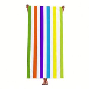 Serviette de plage surdimensionnée en microfibre douce pour le camping, la natation et les voyages - Déstockage - Product Image 2