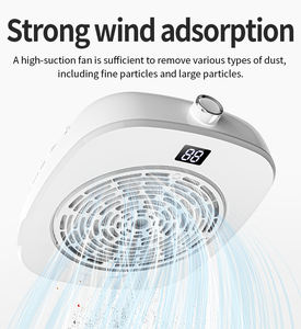 Colector de Polvo para Uñas de Grado Profesional 858-19, Motor Turbo sin Escobillas, Fuerte Succión, Pantalla LCD para Técnicos de Uñas - Product Image 4