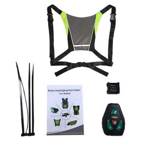 حقيبة ظهر لركوب الدراجات ملحق CE ROHS سترة عاكسة بوليمر الخفافيش التحكم عن بعد مؤشر اتجاه ركوب سترة عاكسة LED - Product Image 6