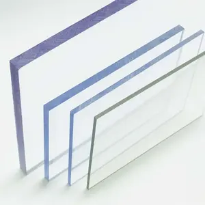 Resistente ai graffi rivestimento duro trasparente/trasparente pannelli in policarbonato solido/foglio di policarbonato solido pc