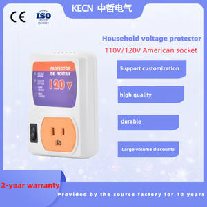 120V American Voltage Protection <b>Socket</b> <b>Single</b>-Phase AC LED Display PC Material for 220V Output Service Compensation (SVC) Use - Product Image 2