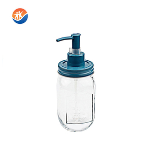 Vidro Mason <span class=keywords><strong>Jar</strong></span> Sabonete Líquido com Tampa Parafuso e Bomba - Product Image 4