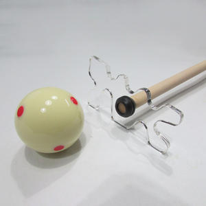 Portable Transparent Snooker Pool Cue Stick Moosehead Étagère Supports Clair Amovible Slip-On Acrylique Billard Pont Tête - Product Image 1