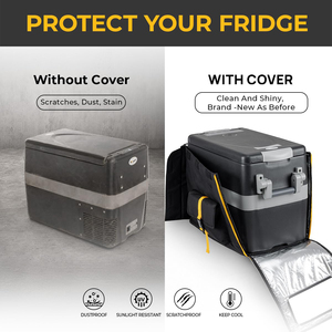 42 Quart 12 Volt <b>Portable</b> Refrigerator Cover, Insulated Protective Car Freezer Cover for BougeRV E40 Car <b>Fridge</b> - Product Image 5
